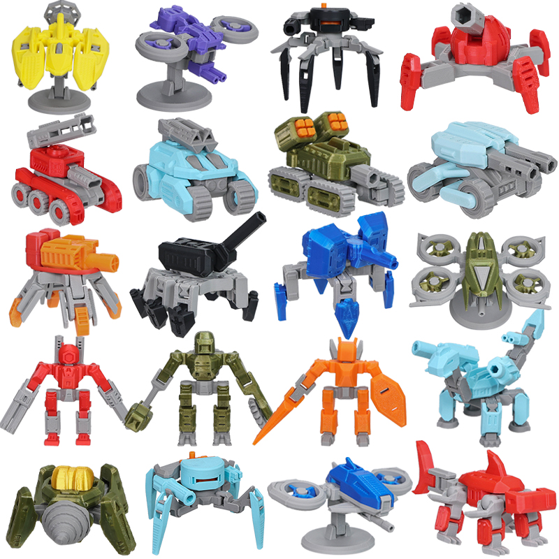 Drone 3D Modeling - Zabawki dla dzieci: Seria mini mecha-drone-tanków