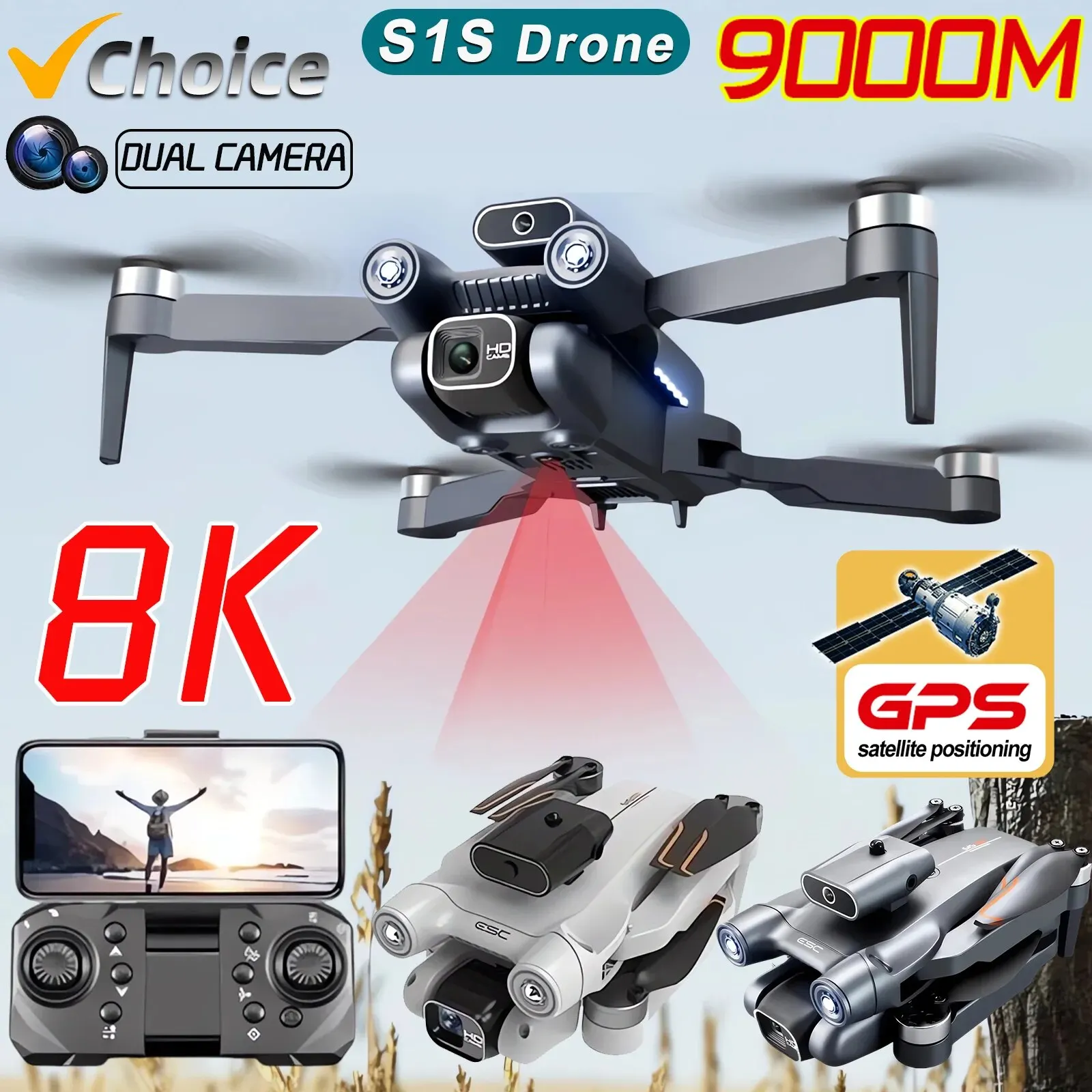 Drone Photogrammetry - Nowy S1S 5G GPS Drone Camera