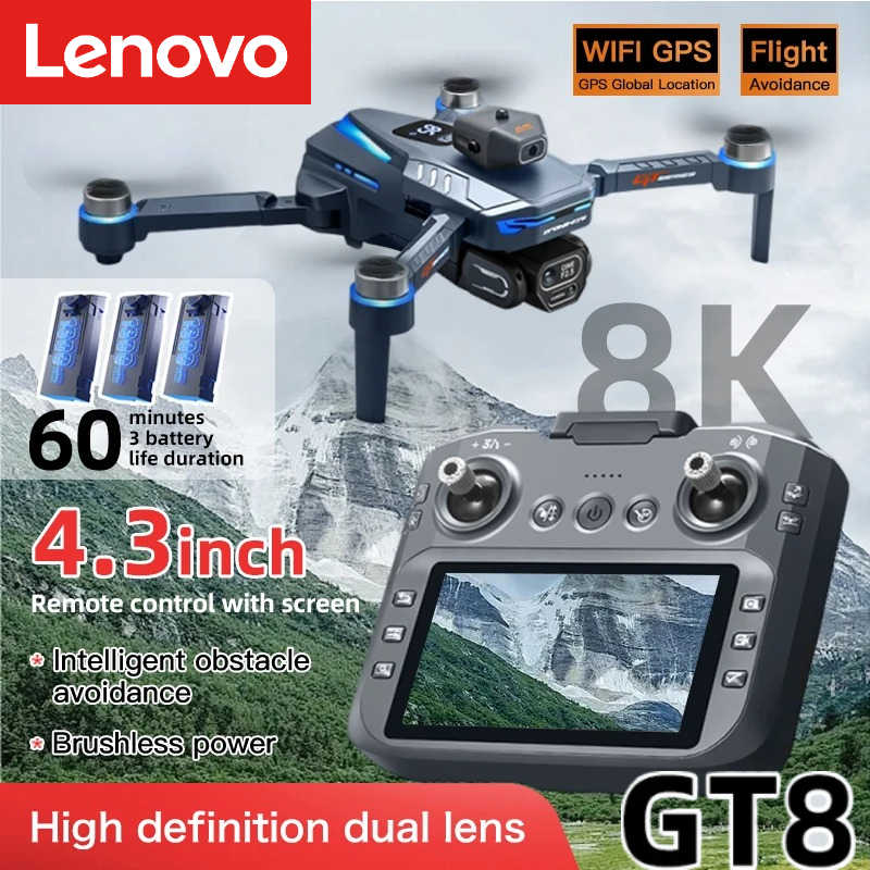 Drone Multispectral - Dron Lenovo GT8 8K Profesjonalny z