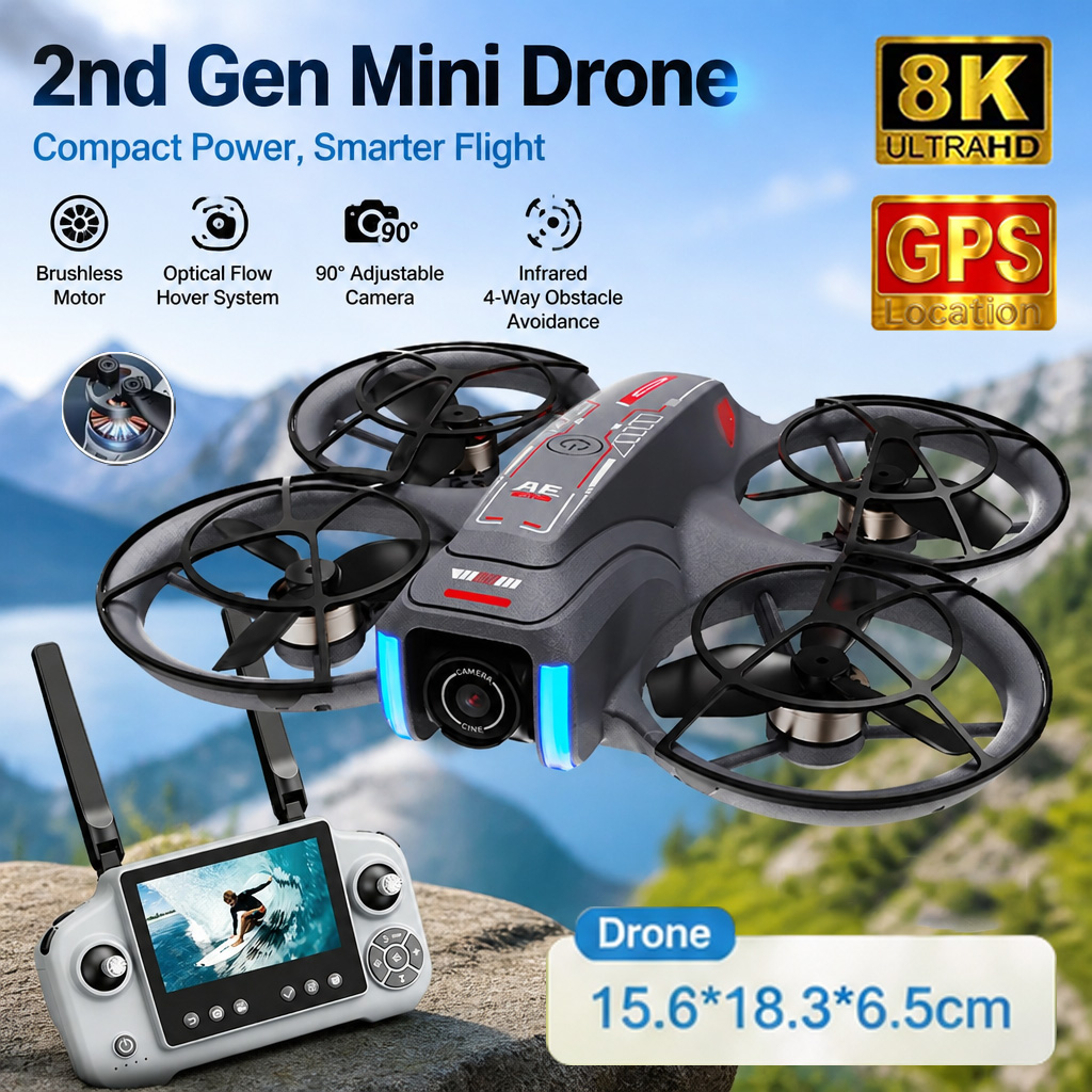 Nowy dron AE21 GPS z kamerą 8K – Drone Multispectral recenzja i cena