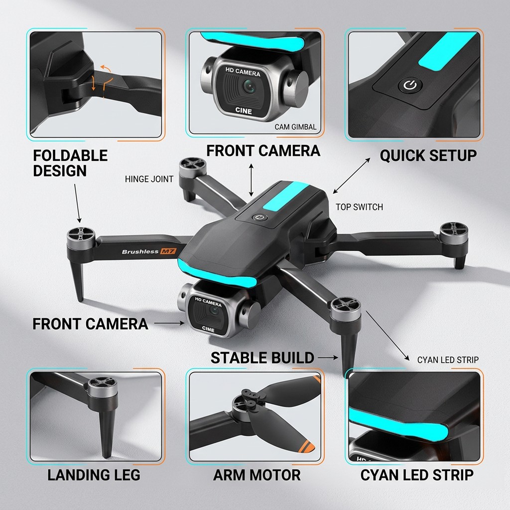 Nowy dron M7 RC Professional z – Drone Multispectral recenzja i cena